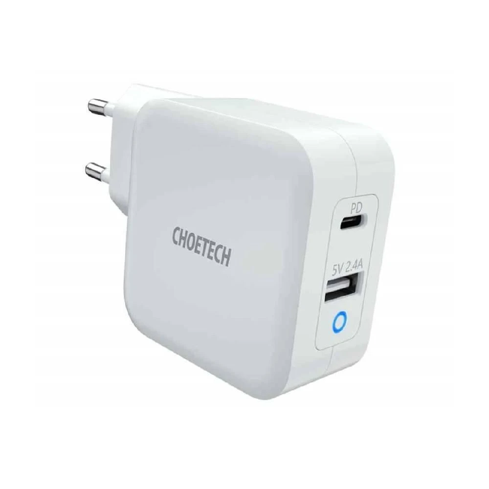 Kroviklis CHOETECH GaN USB Type-C, Type-A: 65W, PD, QC