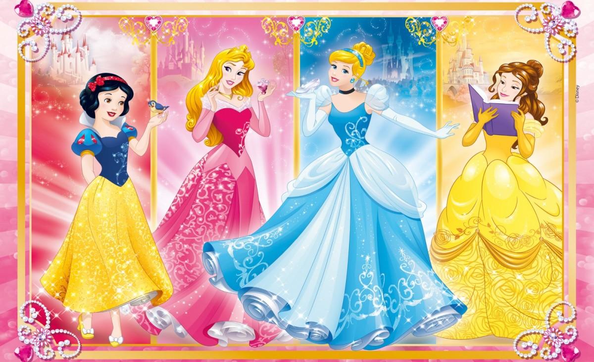 Clementoni Dėlionė 2x60 vnt. - Princesės