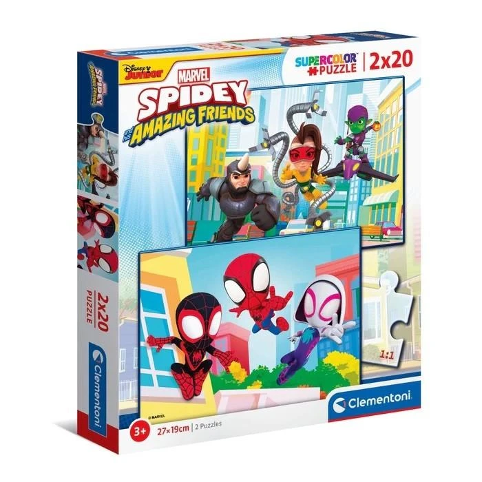 Clementoni Dėlionė 2x20 vnt. - Spidey ir bičiuliai aprašymas - Prekės nuotrauka