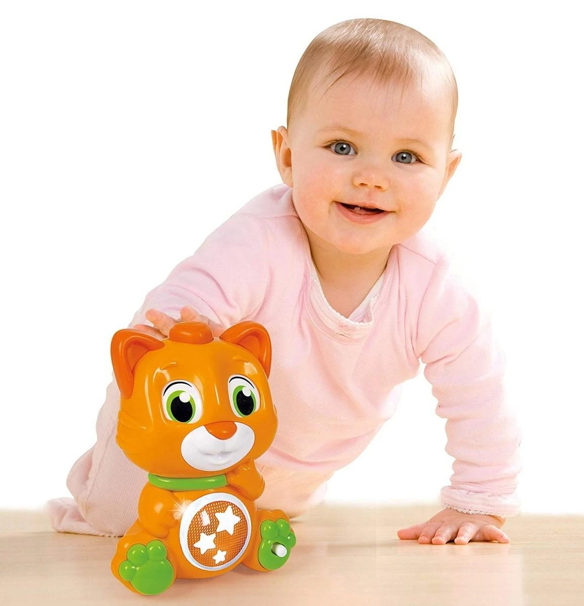Clementoni, Kūdikiams, Interaktyvus žaislas, Katė, Oranžinis, Unisex, 10 - 36 mėnesių