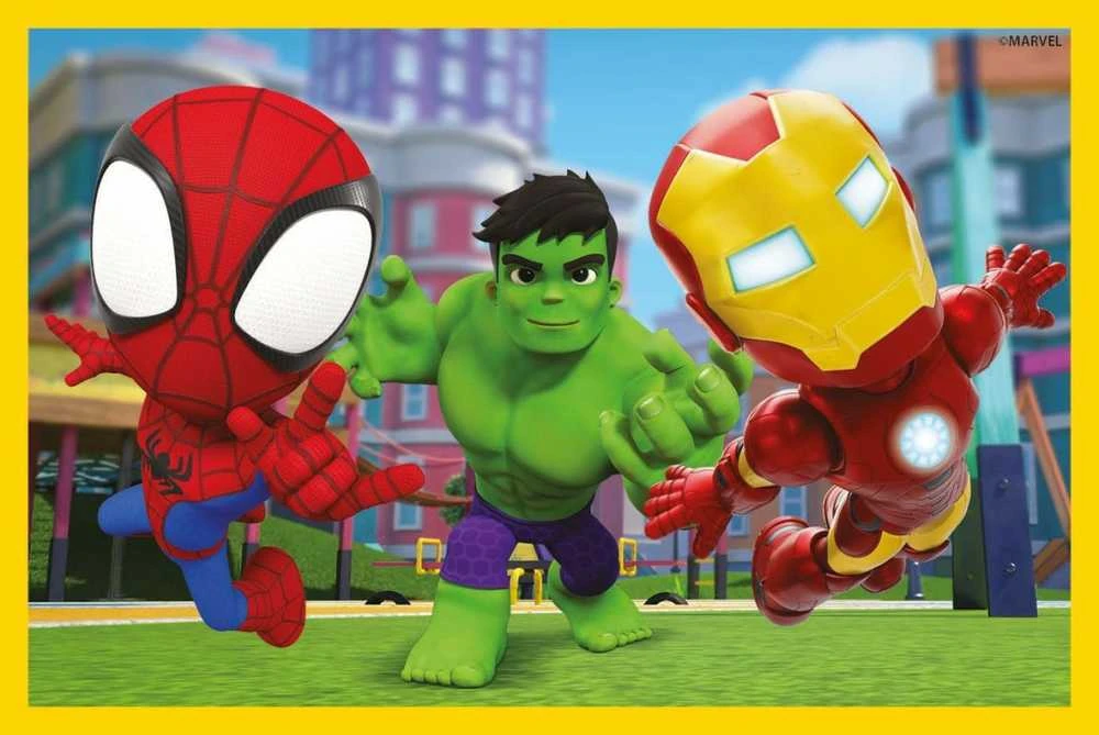 Dėlionė Clementoni CLE Cubi klocki 6 Spidey_Jo nuostabūs draugai 40661