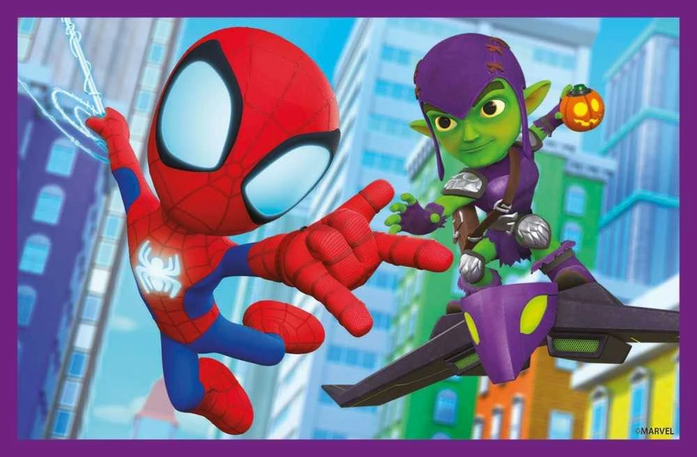 Dėlionė Clementoni CLE Cubi klocki 6 Spidey_Jo nuostabūs draugai 40661