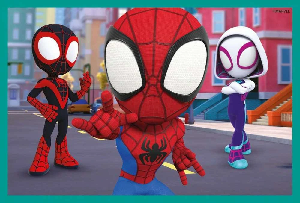 Dėlionė Clementoni CLE Cubi klocki 6 Spidey_Jo nuostabūs draugai 40661