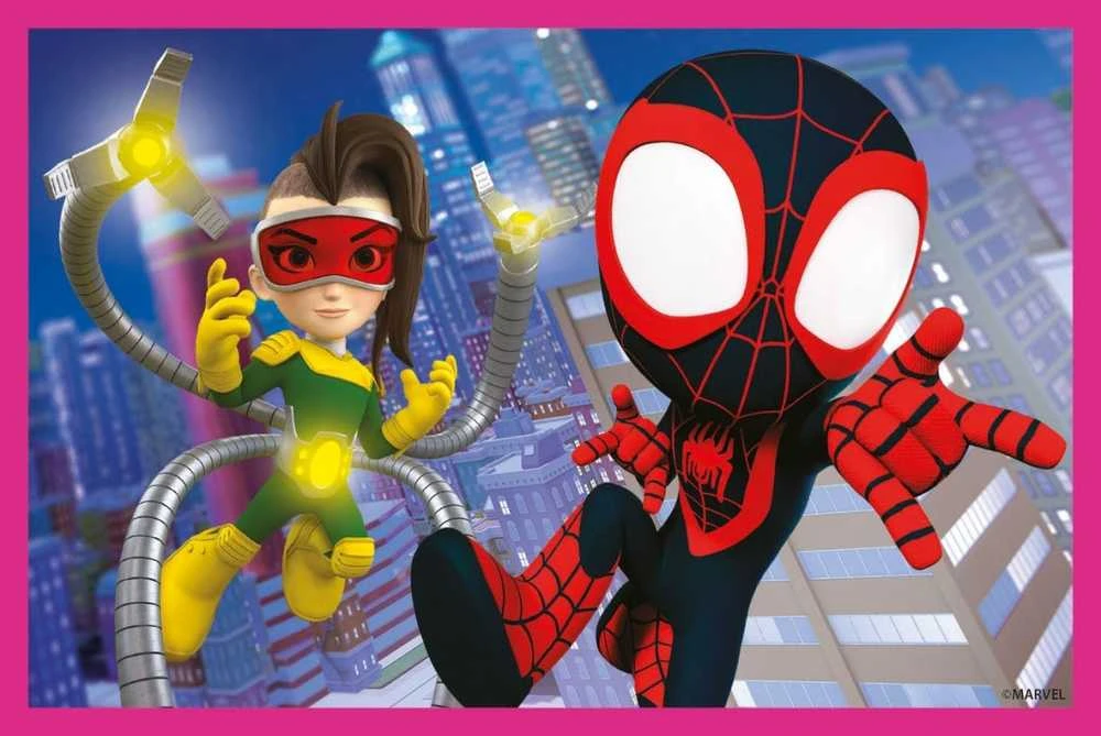 Dėlionė Clementoni CLE Cubi klocki 6 Spidey_Jo nuostabūs draugai 40661
