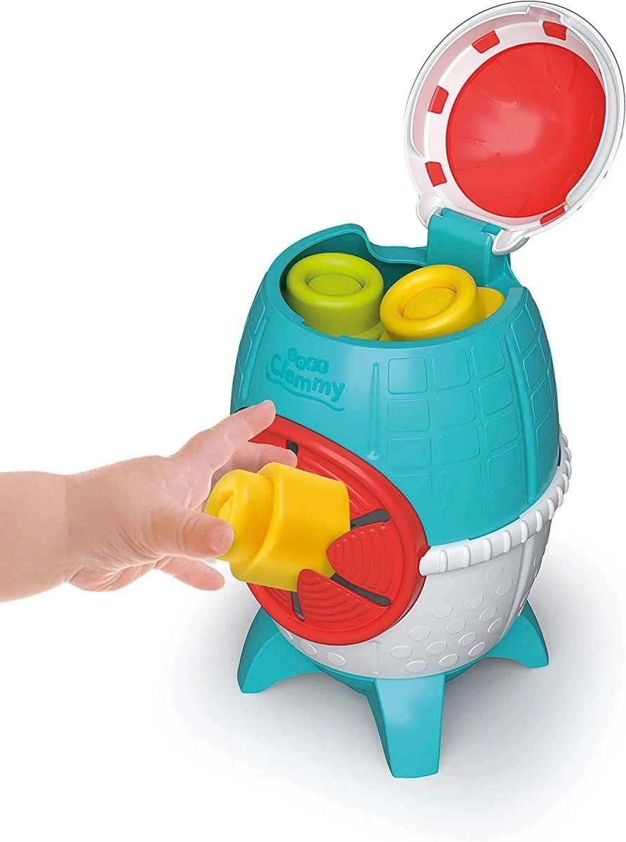 Clementoni sensorinis žaislas su kaladėlėmis "Space Rocket"