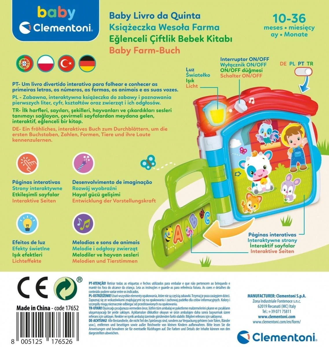 Clementoni Clementononi: Baby - Farma Book