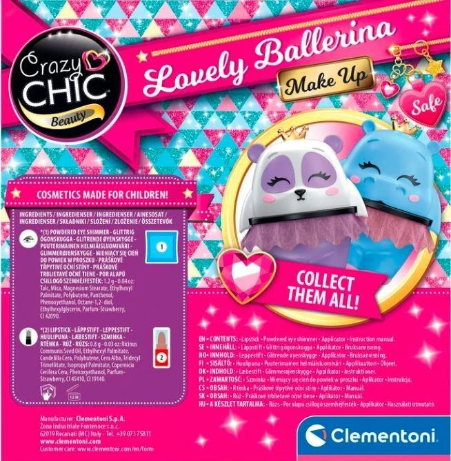Clementoni Clementoni Crazy chic Makiažo rinkinys Ballerina Hipcia 18114