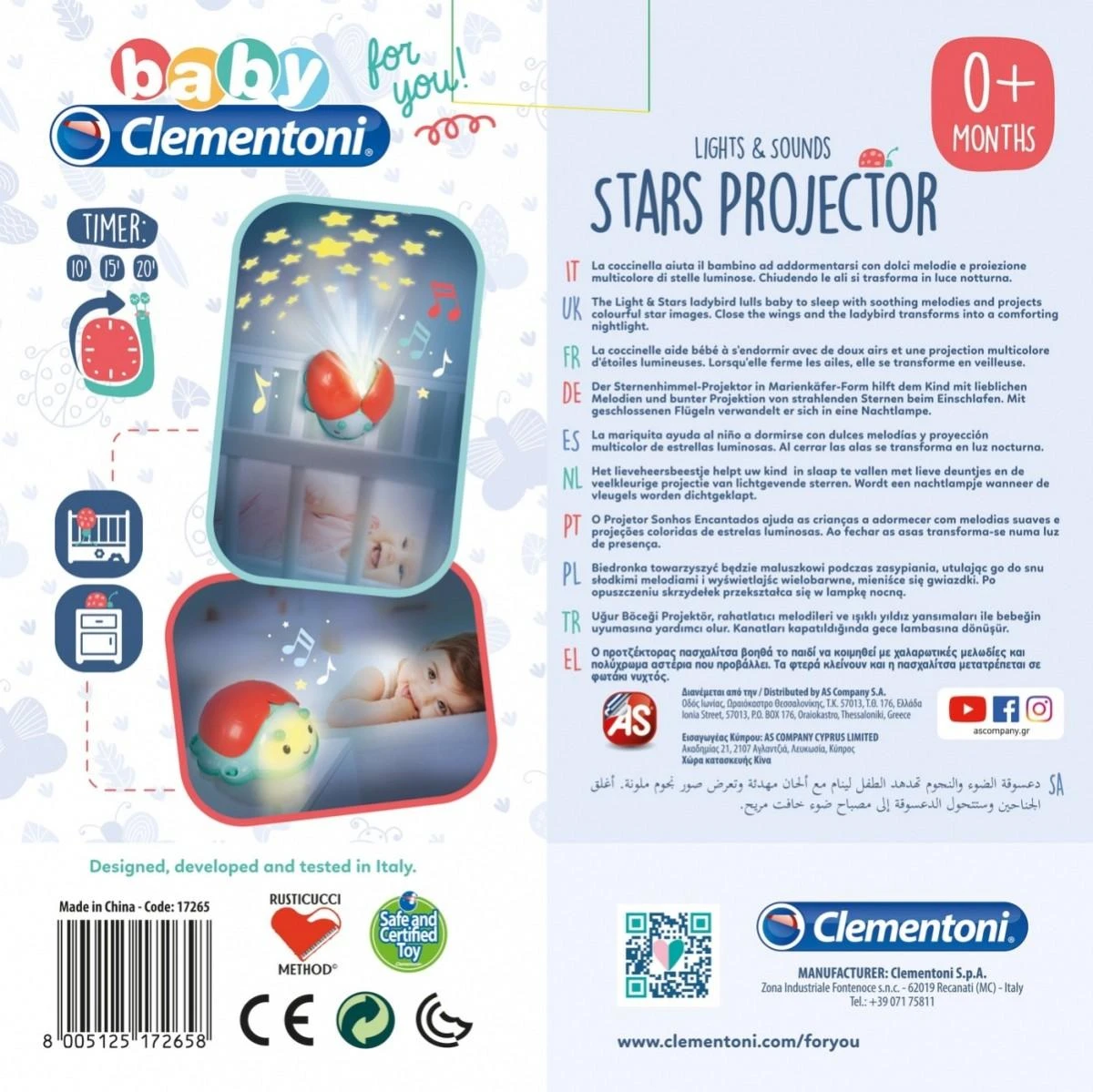 Clementoni Baby žaislas - projektorius "Lady Bug"