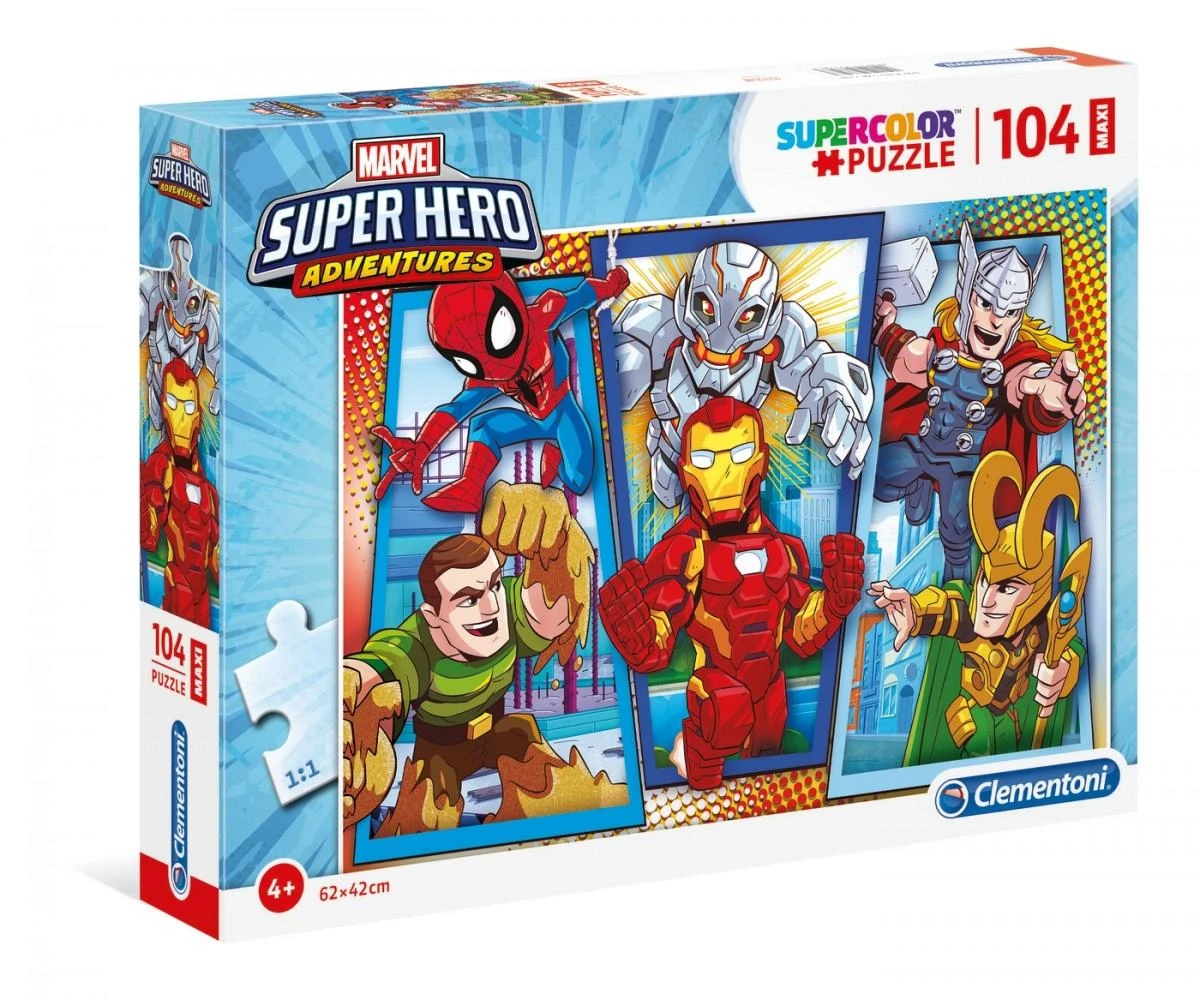 Dėlionė Clementoni Super Herojai MAXI 104 det. (23746)