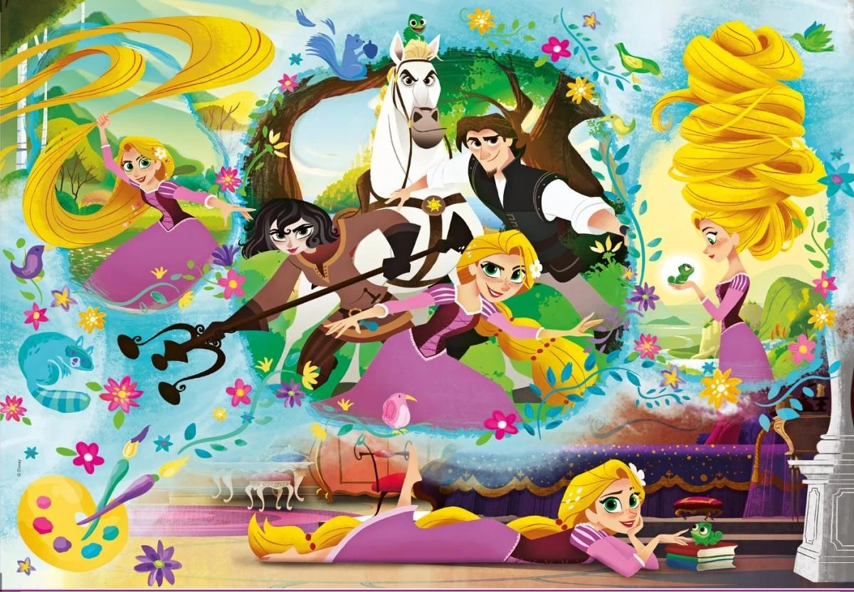 Clementoni Dėlionė 104 vnt. - Princesė - Rapunzel