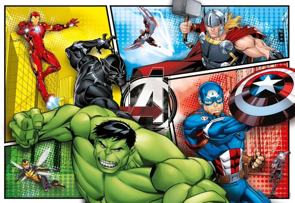 Clementoni Dėlionė 104 vnt. - The Avengers (Keršytojai) aprašymas - Prekės nuotrauka