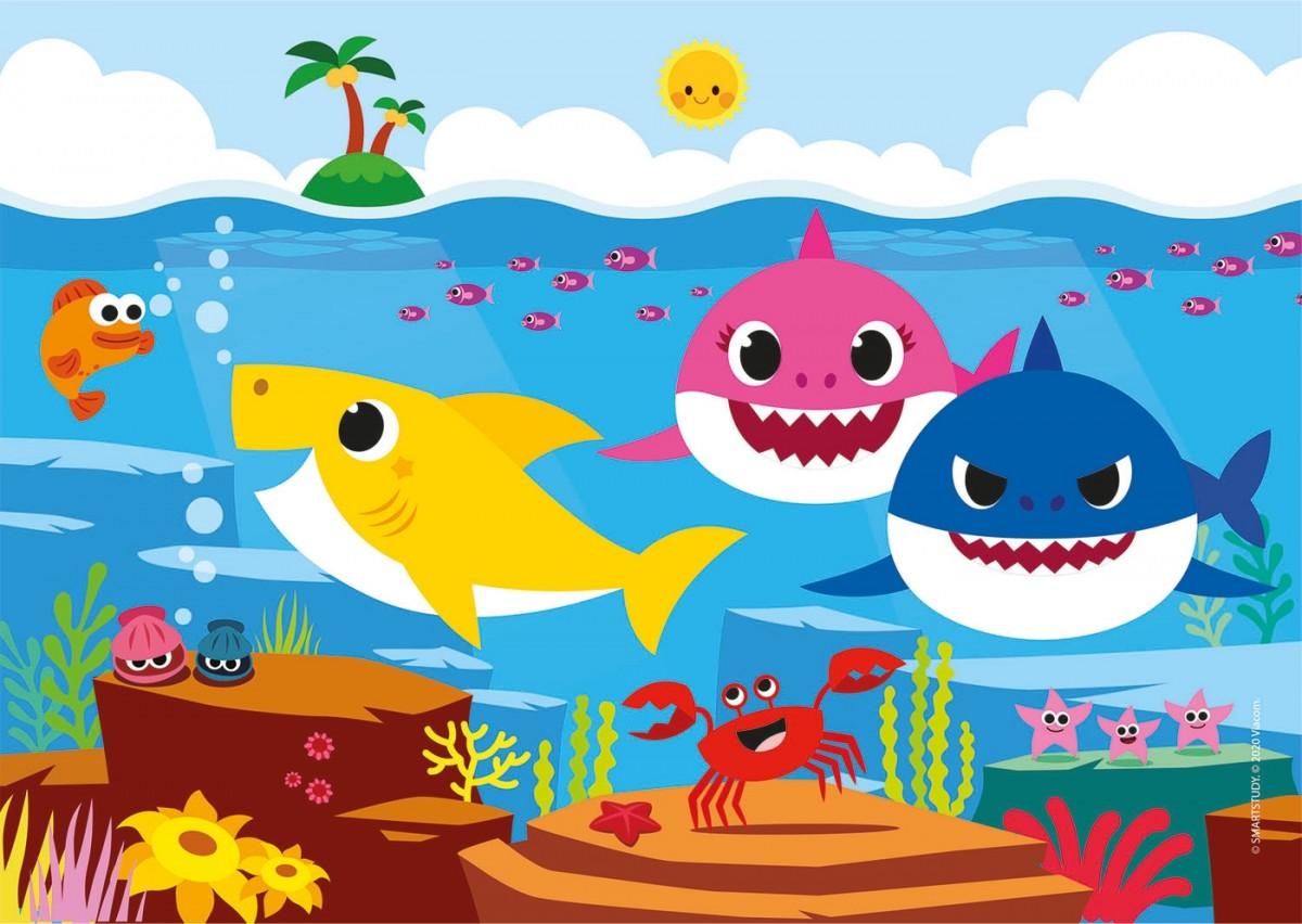 Dėlionė Clementoni Puzzle 2x20 dalys Super spalva Baby Shark