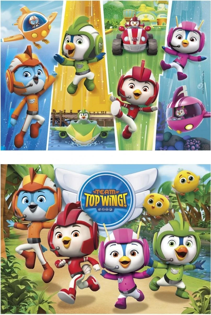 Clementoni Dėlionė 2x60 vnt. - Top Wing