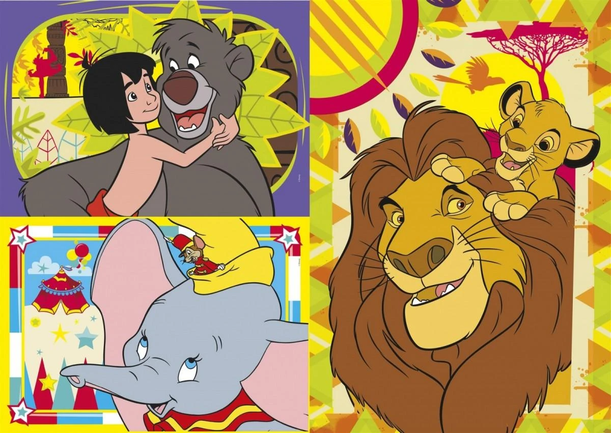 Clementoni Dėlionė 3x48 vnt. - Disney personažai
