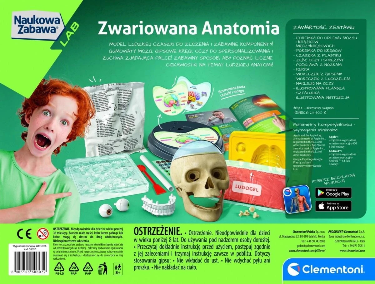 Clementoni, Anatomijos edukacinis rinkinys