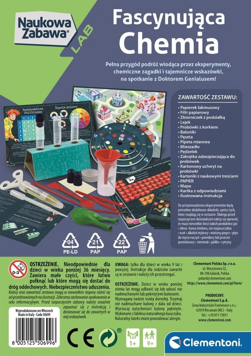 Žaislinis chemiko rinkinys Clementoni