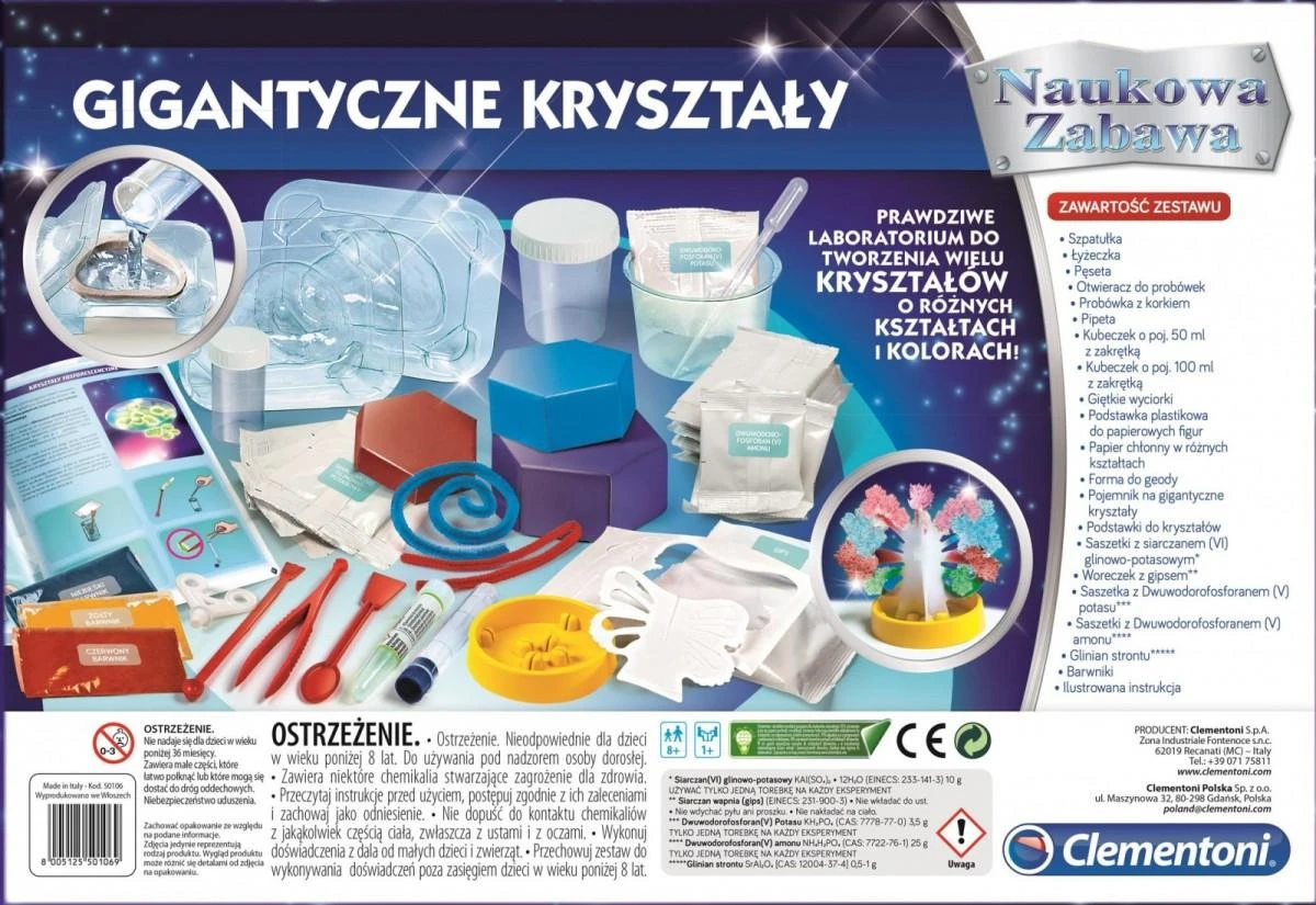 Mokslo smagumai – milžiniški kristalai Clementoni 50106