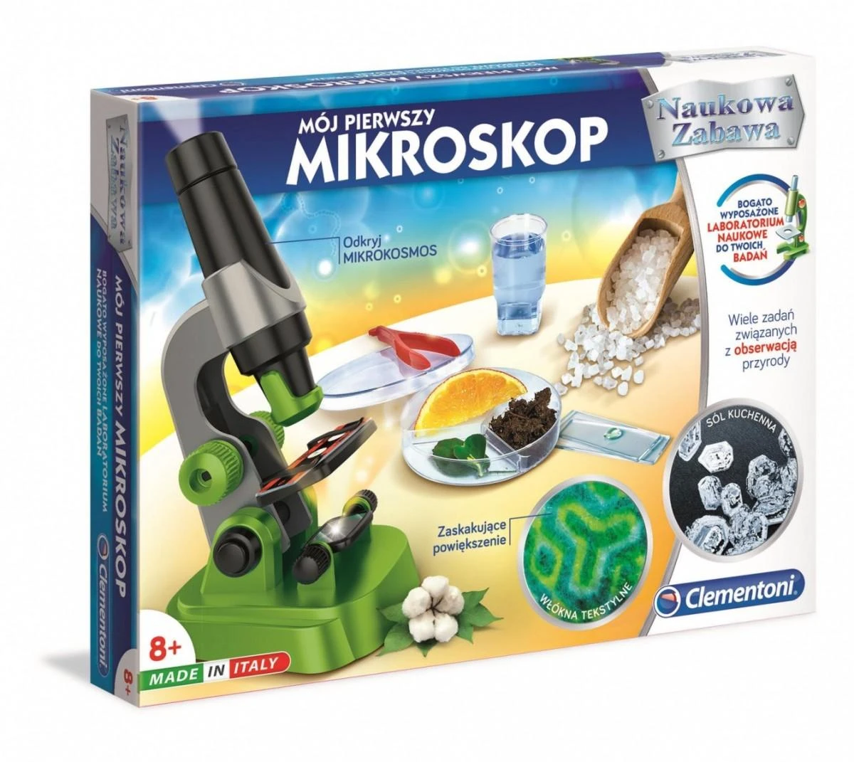 Moksliniai linksmybės, mano pirmasis mikroskopas - Clementoni