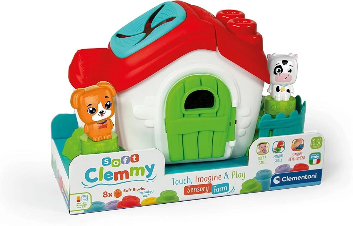 Kaladėlės Clementoni Clemmy Sensory Farm 17767, 8 vnt.