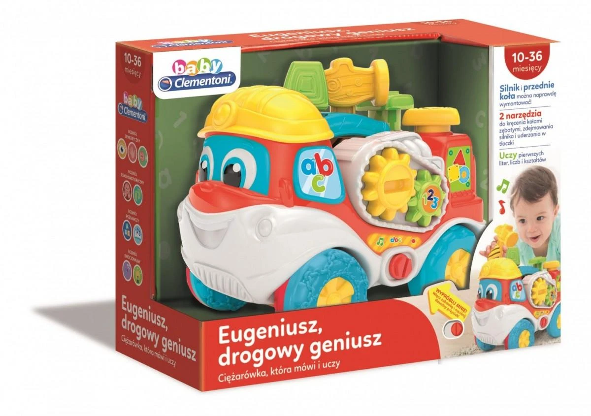 Žaislas sunkvežimis su įrankiais Clementoni Eugene Road Genius