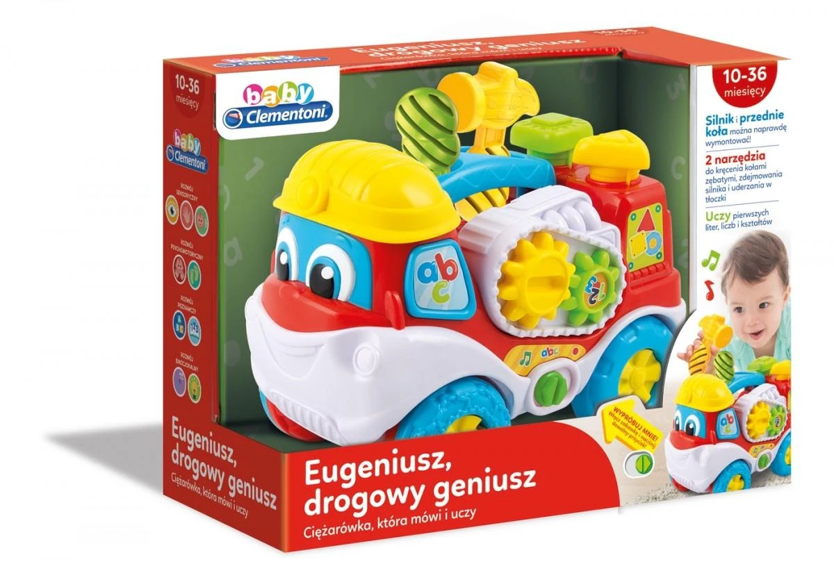 Žaislas sunkvežimis su įrankiais Clementoni Eugene Road Genius