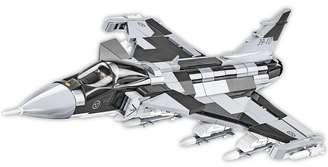 Cobi Konstruktorius karinis lėktuvas Saab Jas 39 Gripen E, 480 detalių