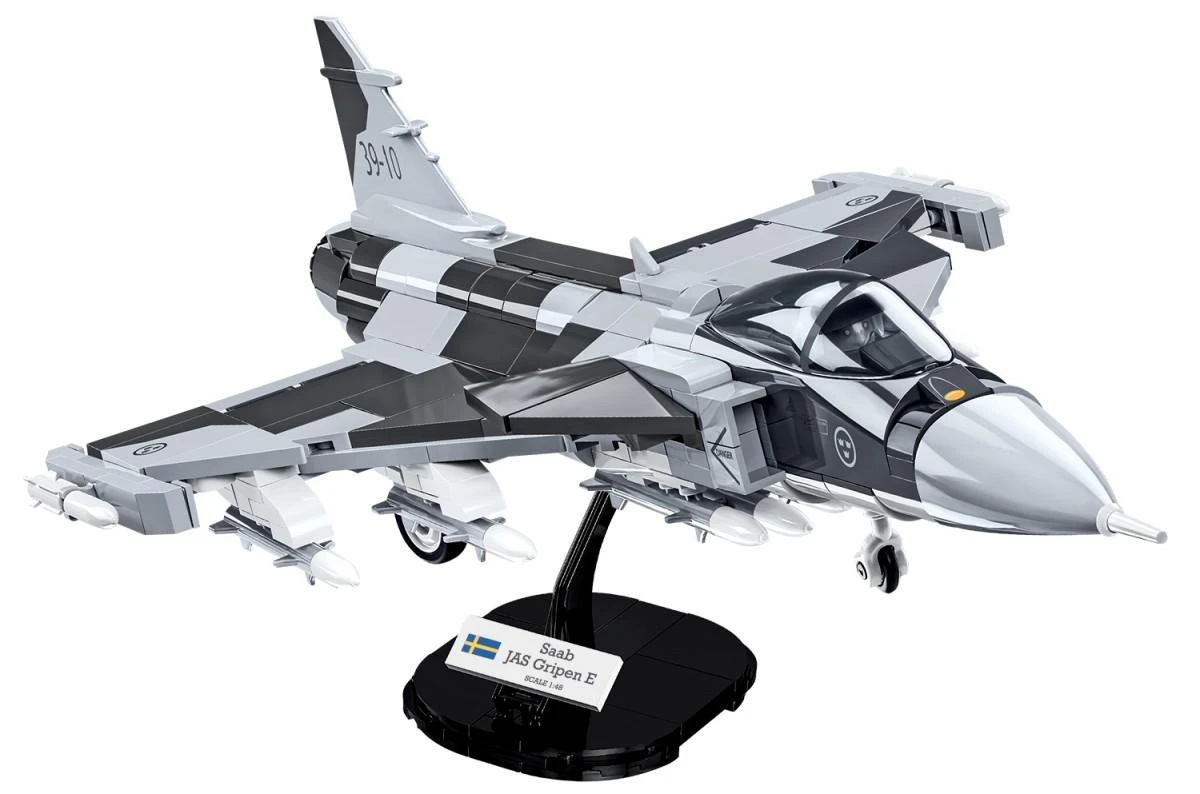 Cobi Konstruktorius karinis lėktuvas Saab Jas 39 Gripen E, 480 detalių