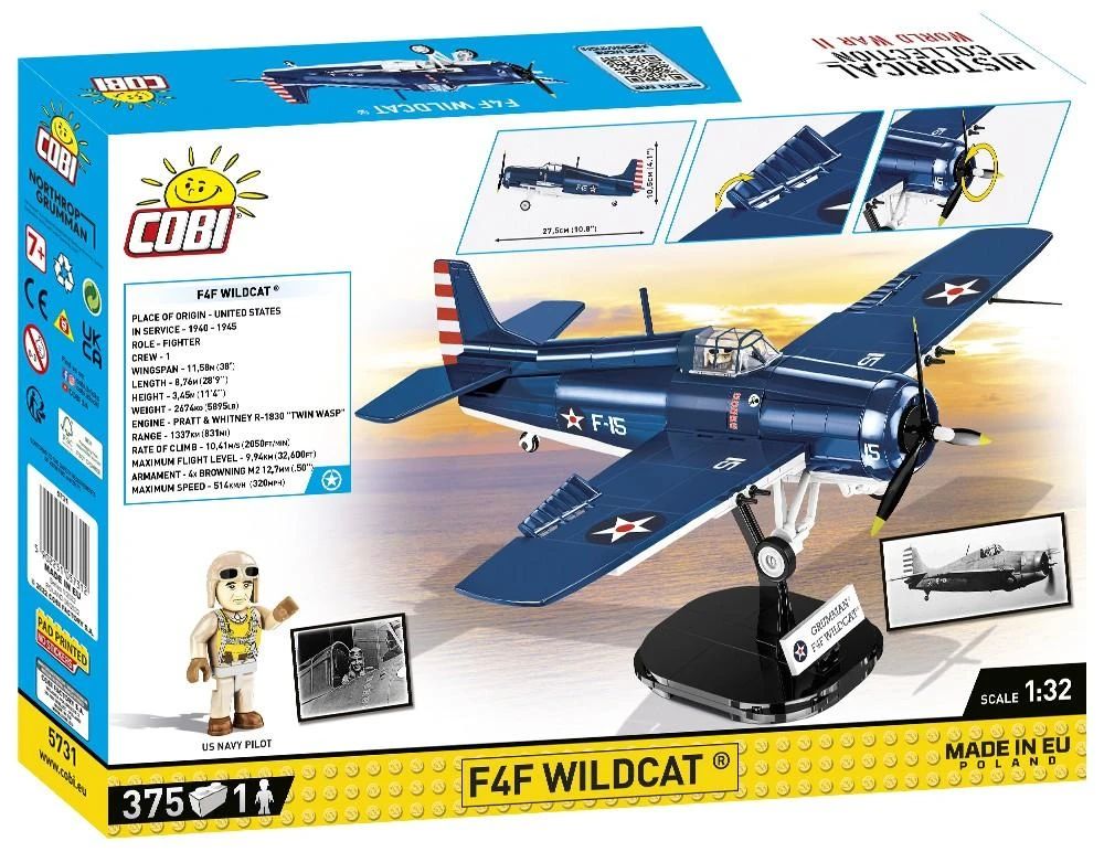 Cobi istorinė kolekcija F4F Wildcat- Northrop Grumman 5731