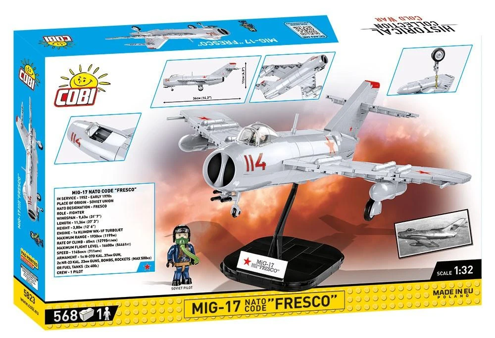 COBI MiG-17 Fresco NATO konstruktorius, 1:32, 568 detalių