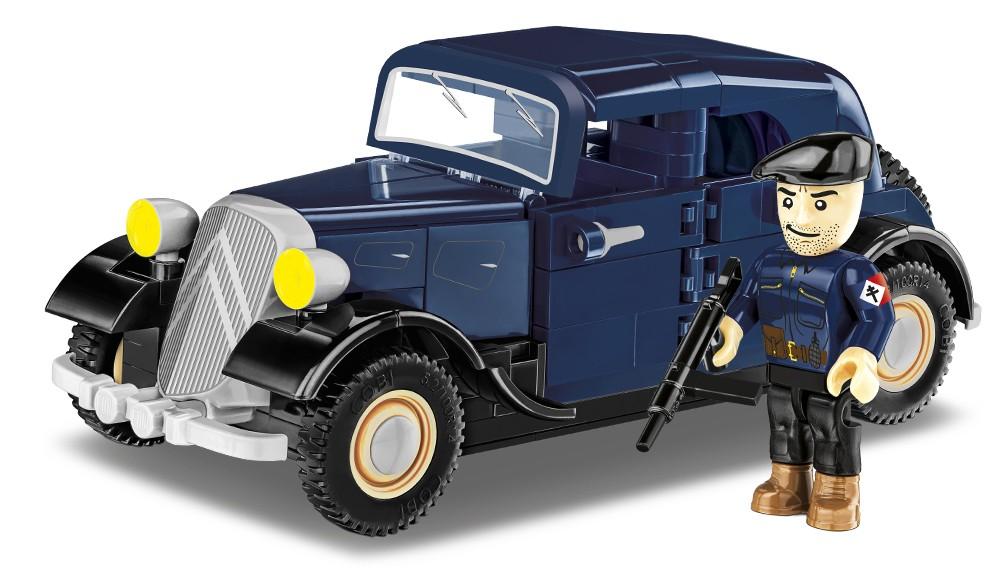 Statybiniai blokai - COBI - Citroën Traction 7A - 222 dalys - Karo soldato figūra - 1:35