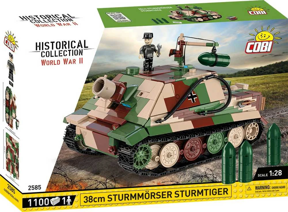 Cobi Klocki 38 cm Sturmmorser Sturmtiger kaladėlės