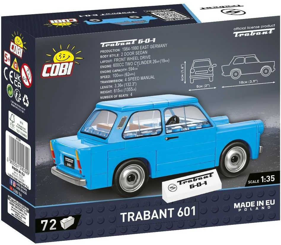 Cobi Klocki 72 dalys Trabant 601