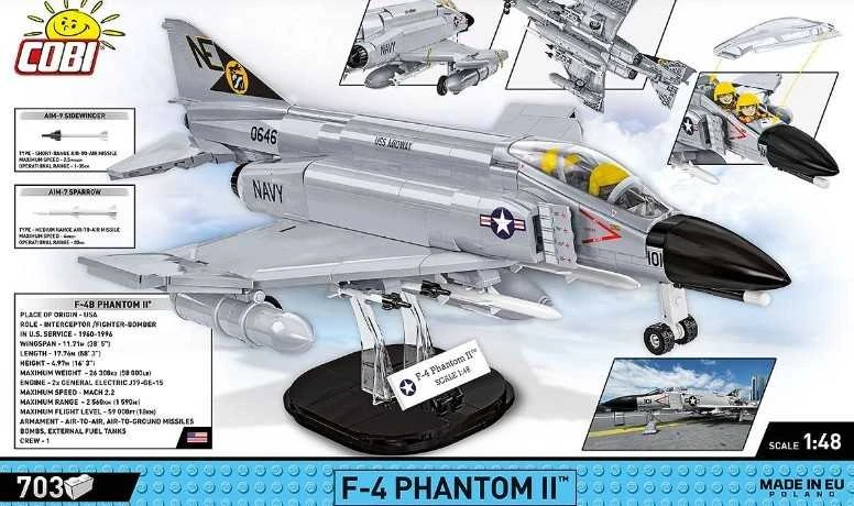 Cobi Klocki Armed Force F-4 Phantom II 703 dalys