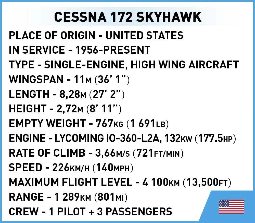 COBI civilinis orlaivis Cessna 172 Skyhawk 160kl 26621