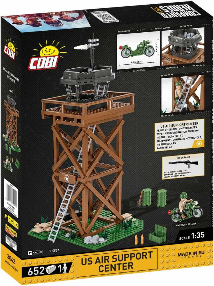 Statybų žaidimas - COBI - 3042 - JAV Oro Paramos Centras - Plastikas - Surinkti patiems