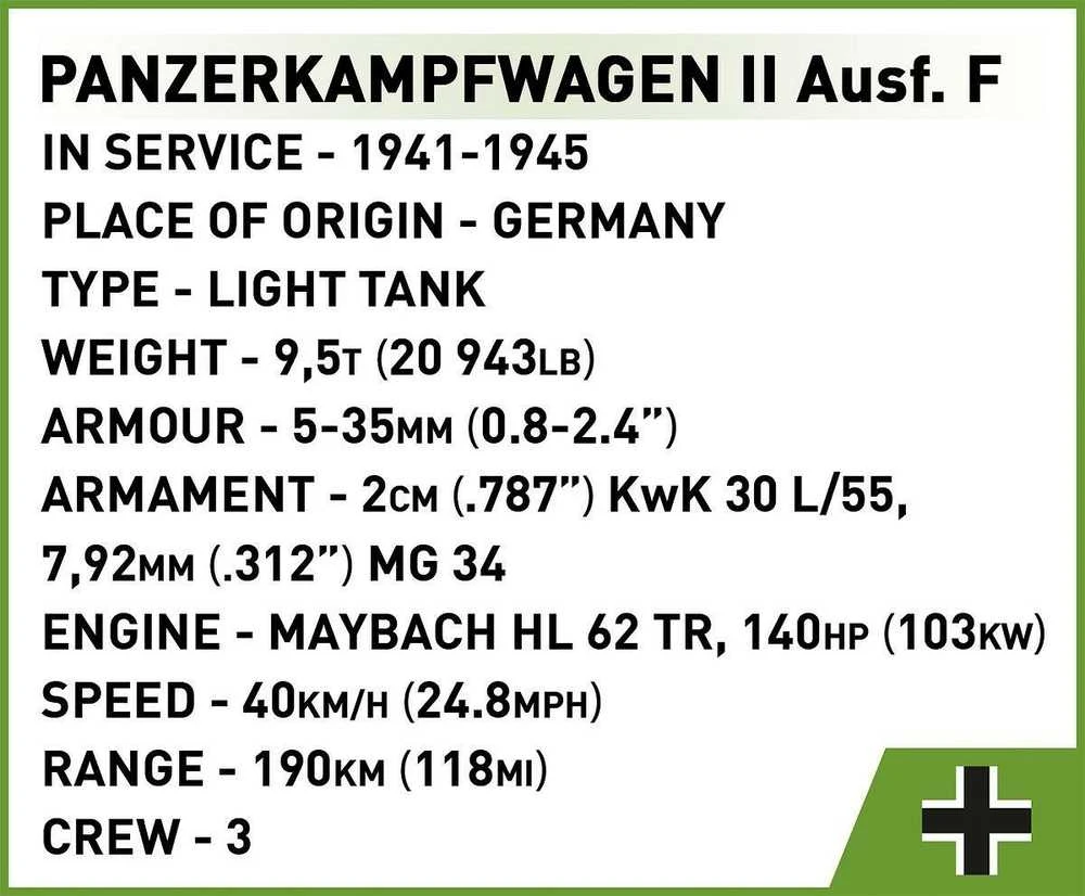 Cobi Panzerkampfwagen II tankų blokai 813 blokų