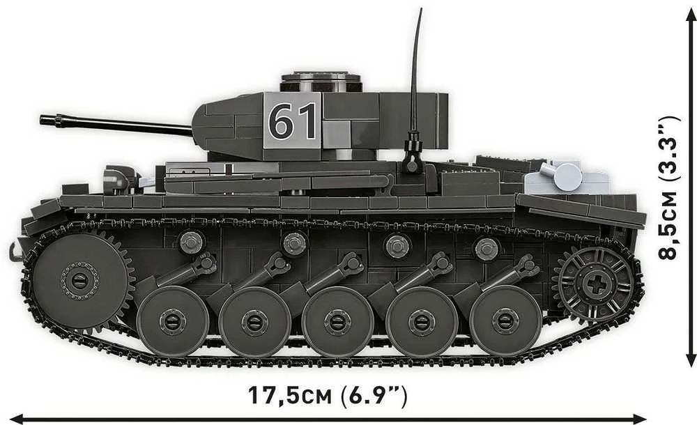 Cobi Panzerkampfwagen II tankų blokai 813 blokų
