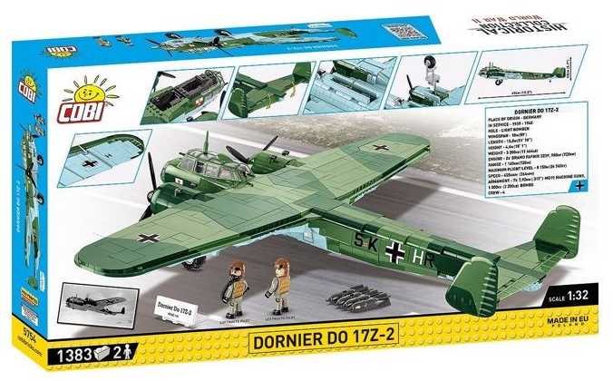 Cobi Lėktuvas – DORNIER – DO 17Z-2 – Pagrindinė spalva: balta