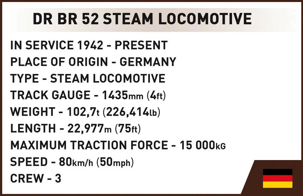 COBI TRAINS DRB Class 52 Steam Locom.Germ 6282