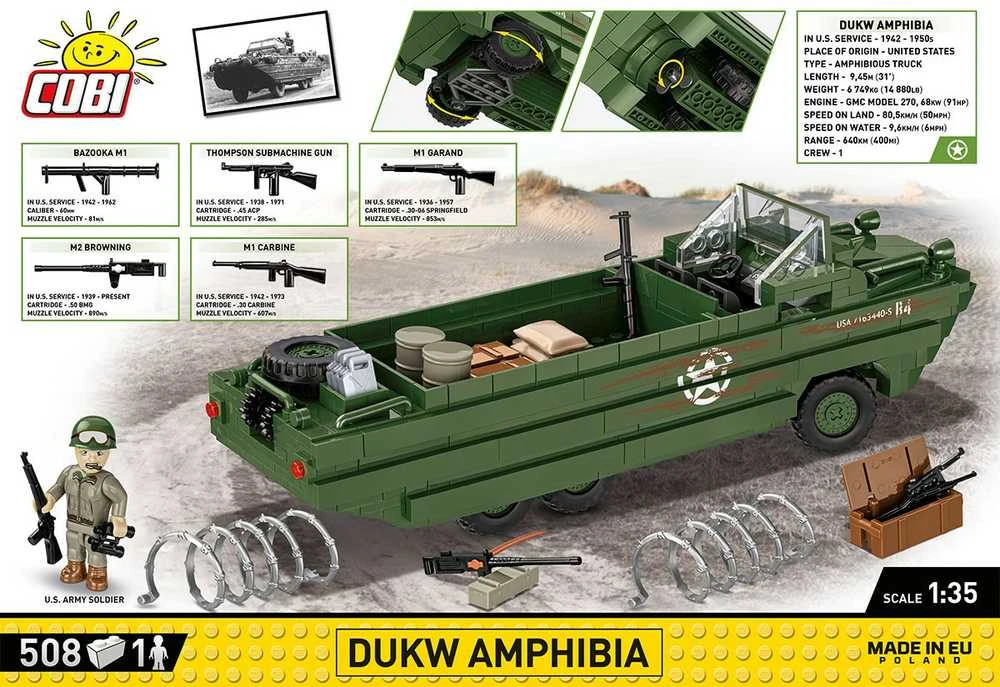 Cobi Klocki DUKW Amphibia