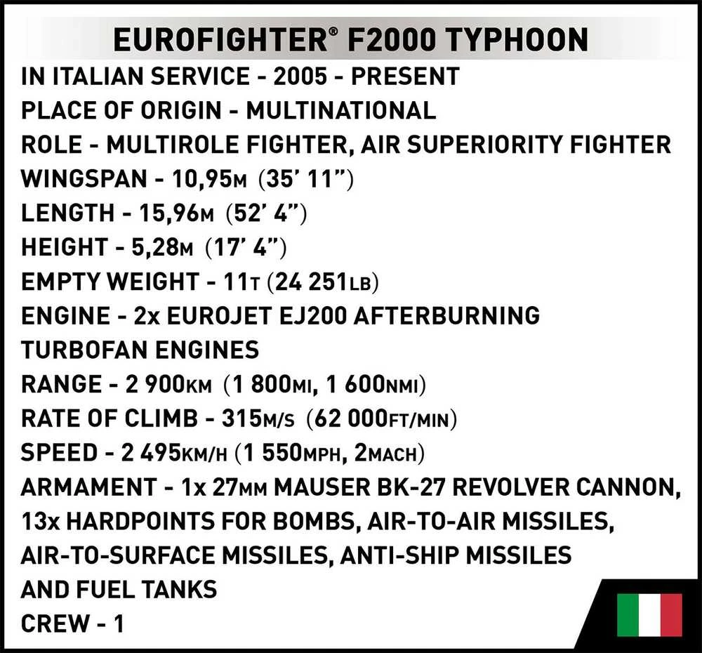 COBI ARMED FORCES EurofighterF2000Typh.642kl 5849