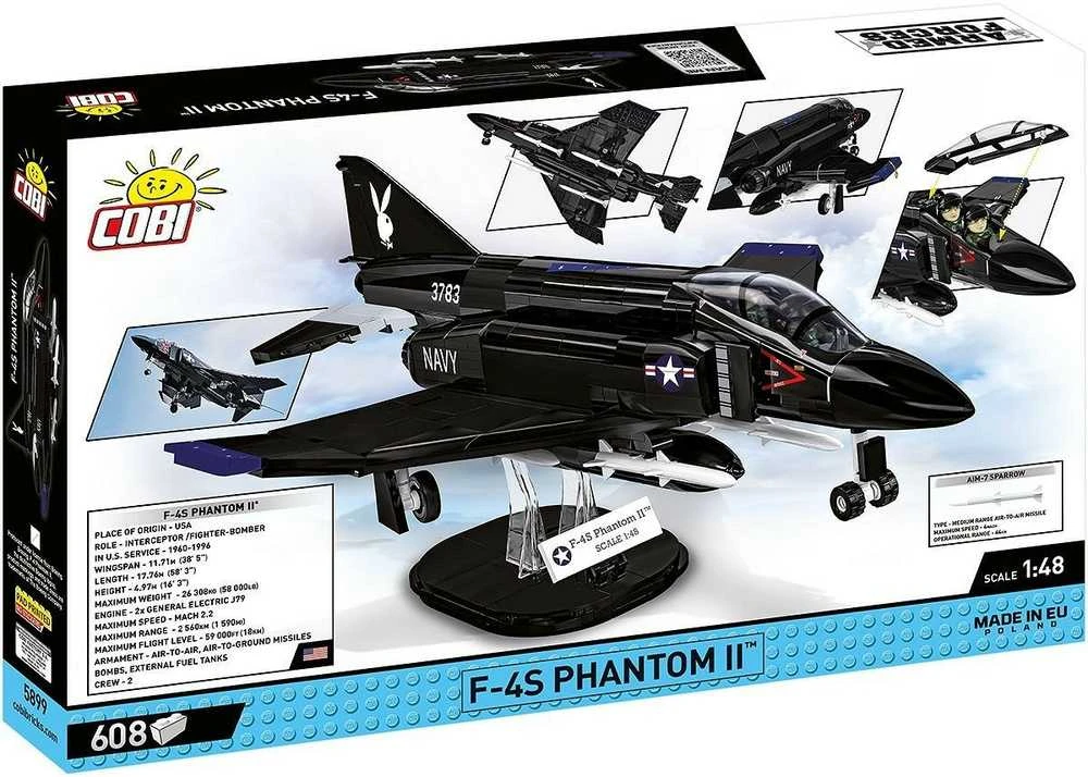Cobi Konstruktoriaus rinkinys F-4S Phantom II „Juodas Bunny“