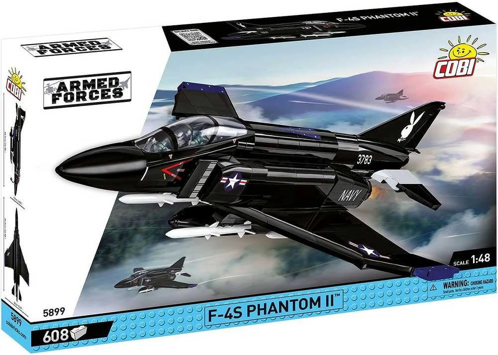 Cobi Konstruktoriaus rinkinys F-4S Phantom II „Juodas Bunny“