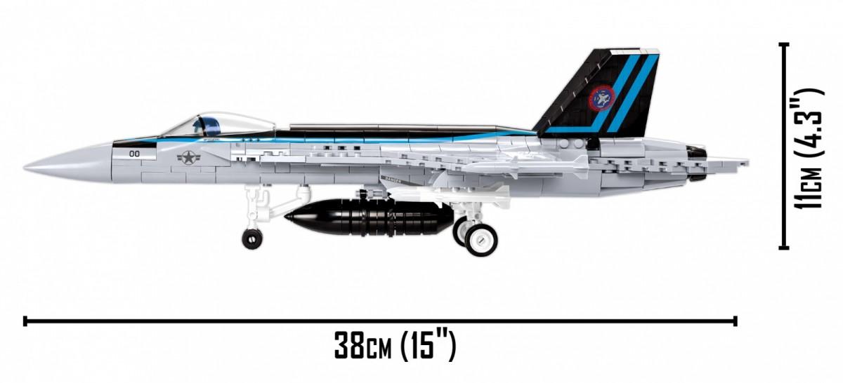 Lėktuvo konstravimo komplektas - COBI - Super Hornet junior sidabras - 570 vnt
