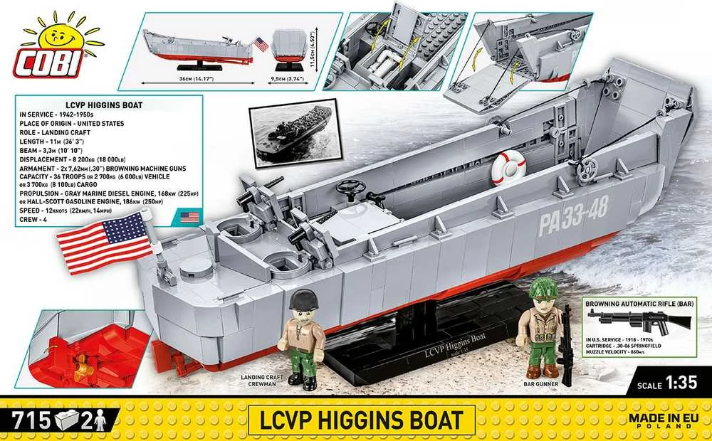 Cobi Klocki istorinės kolekcijos LCVP Higginso valtis