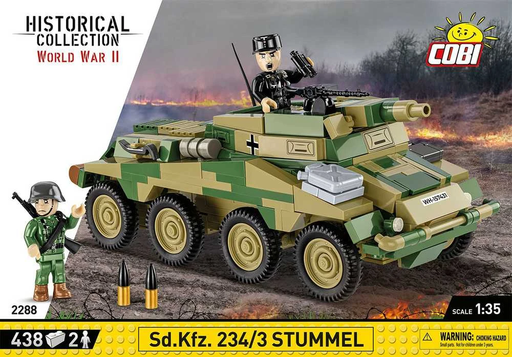 Cobi Klocki istorinė kolekcija Sd.Kfz. 234/3 stuburo