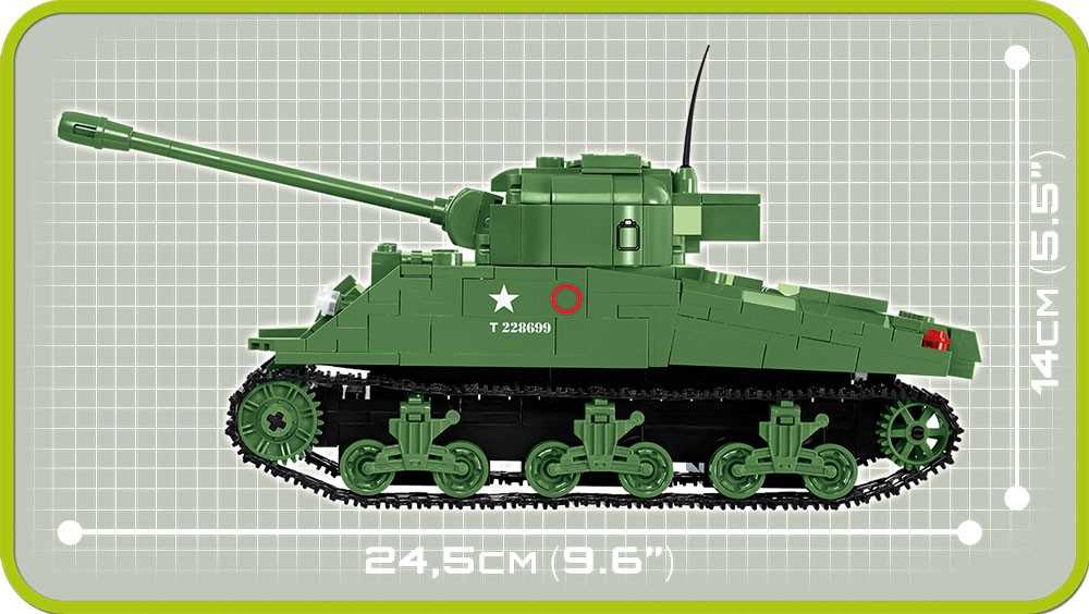 COBI ARMY 2515 SHERMANN FIREFLY 500 KLASĖS TANKAS.