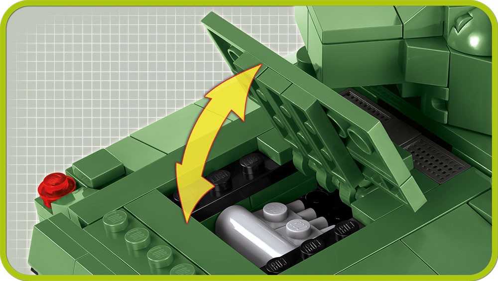 COBI ARMY 2515 SHERMANN FIREFLY 500 KLASĖS TANKAS.