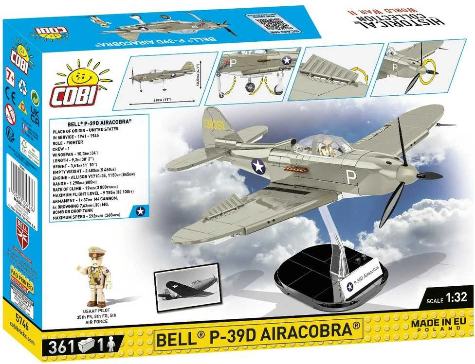 COBI HC II WWII BELL P-39D Airacobra 361 kl 5746