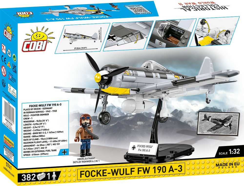COBI Focke-Wulf FW 190 A3 konstruktorius 1:32, 382 det., 5741